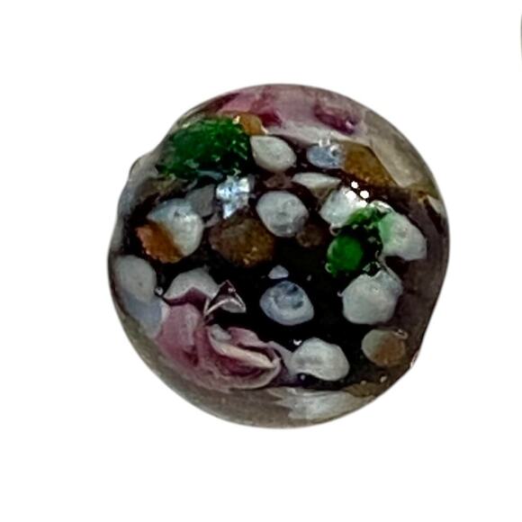 Millefiori Lot 4 Glass Bead Round Craft Jewelry Making Fashion Timeless Unique - Picture 3 of 5